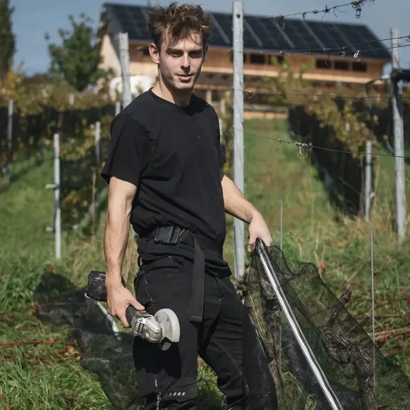 Jonathan Johner, Winzer EFZ in Ausbildung