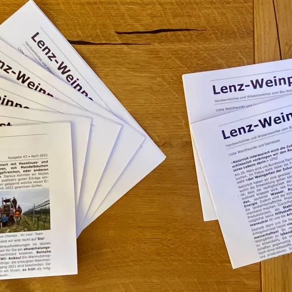Lenz Weinpost: unsere Kundenzeitung